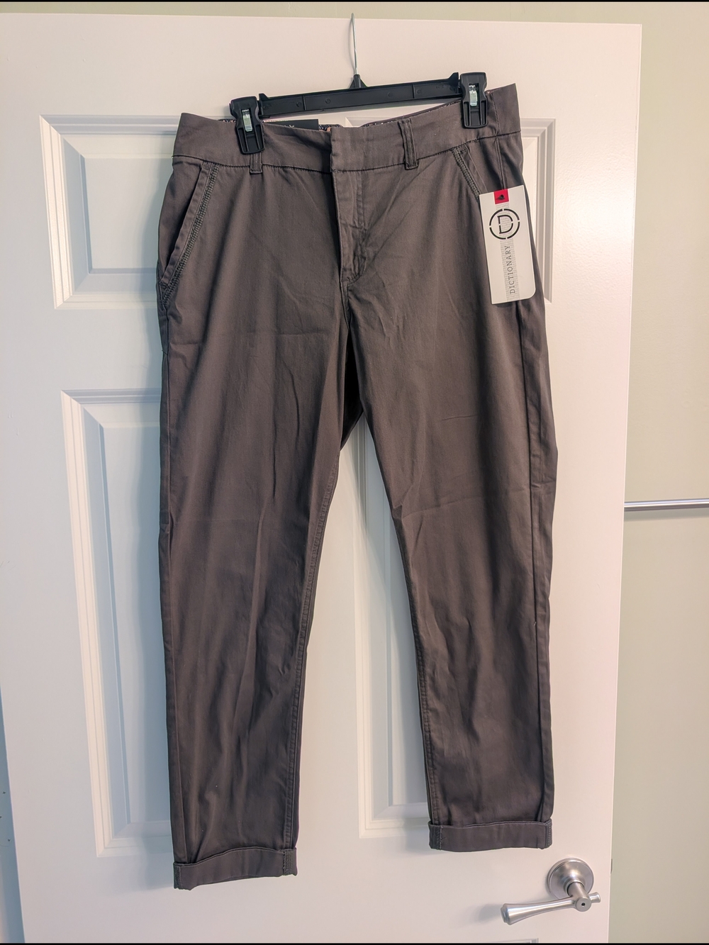 (NWT) Women's Straight Trousers - Slate Gray